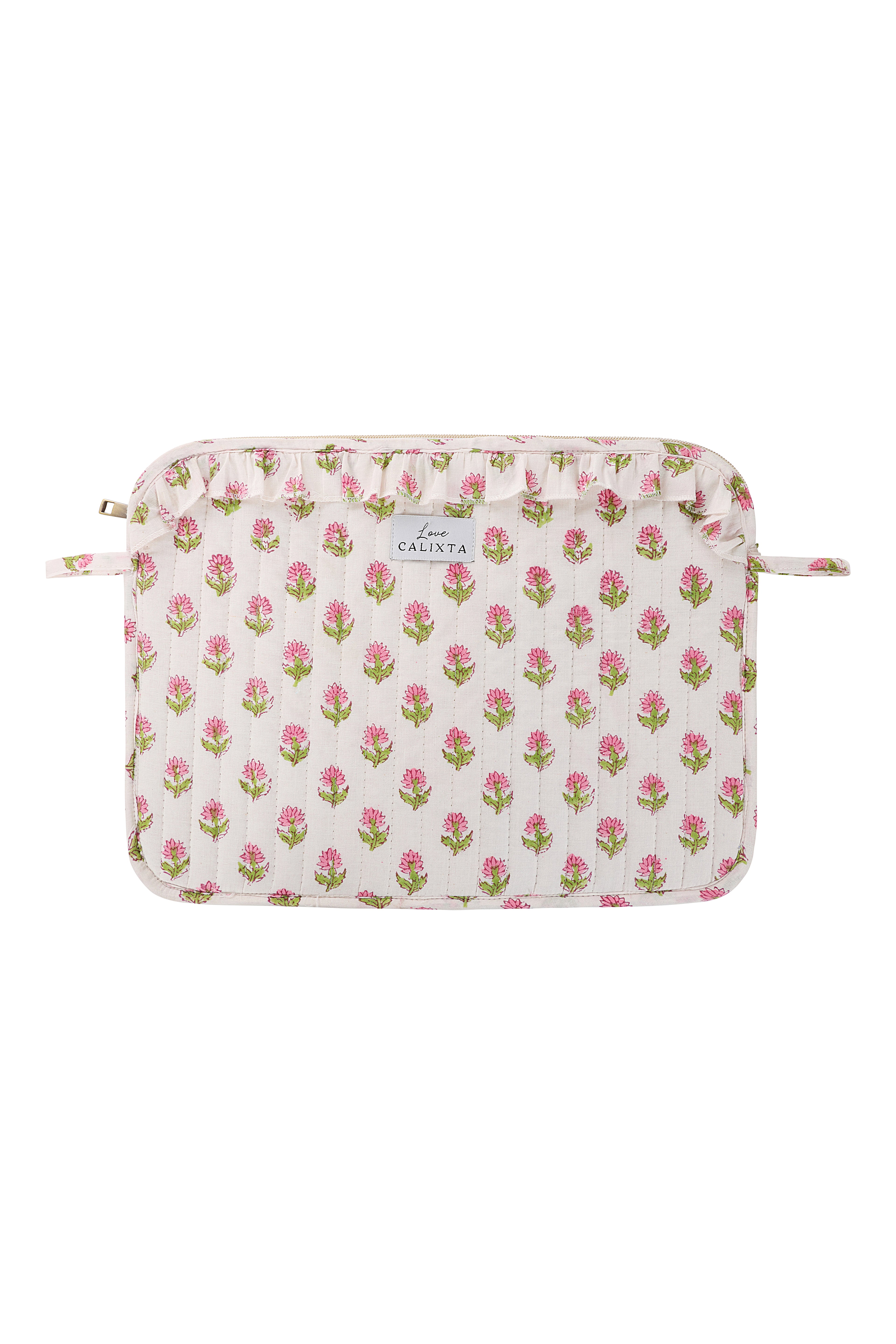 Pink Floral Laptop Case