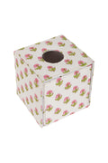 Pink Floral Tissue Box Holder