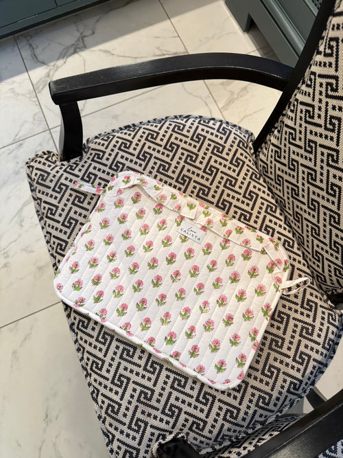 Pink Floral Laptop Case
