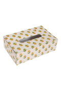 Yellow Floral Tissue Box Holder