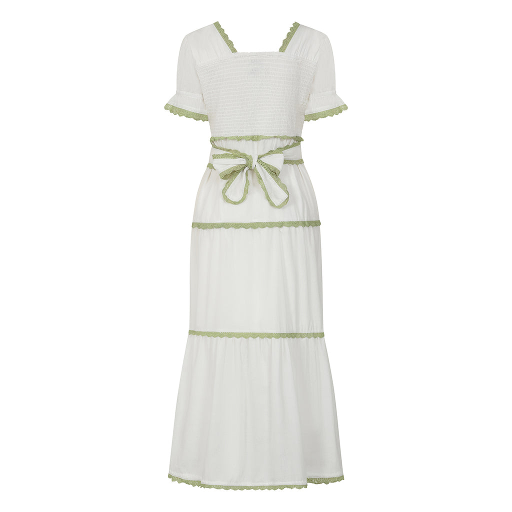 The Tara White Maxi Dress