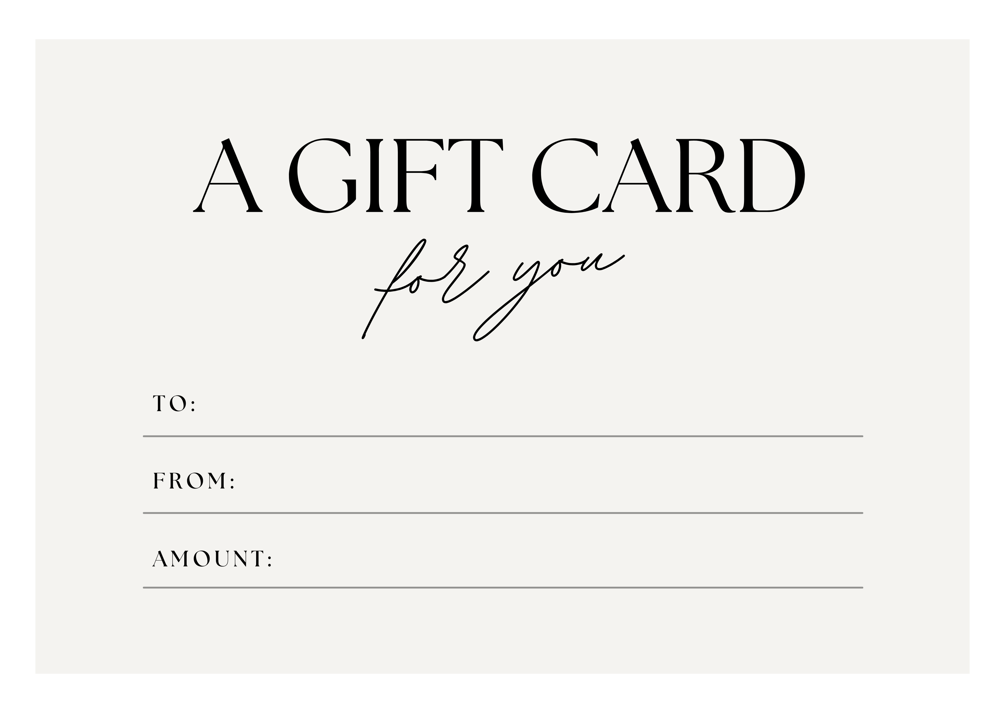 Love Calixta GIFT CARD